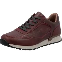 Rieker Herren Sneaker Leder Herbstfarben Weite G1/2 - Flexibel & Leicht U0311, Taille:43 EU, Couleur:Rouge
