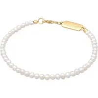KUZZOI Bracelet or / blanc perle