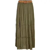 Apricot Jupe 'Slub' marron / olive