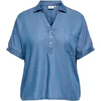 ONLY Chemisier 'CARCharis' bleu denim
