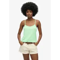 Superdry Femme Top à Bretelles Studios Vert Taille: 42