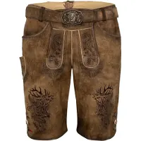 Spieth & Wensky Pantalon folklorique 'Nercel' marron / chocolat