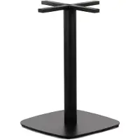 Stema Piètement de table en métal SH-3050-3, pour bureau, hôtel, restaurant, dimensions 50x50x73 cm, noir