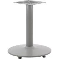 Stema Pied de table en métal NY-B006, pour bureau, hôtel, restaurant, diamètre 46 cm, hauteur 57,5 cm, gris