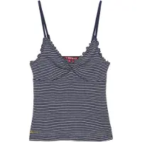 Superdry Femme Débardeur Côtelé Athletic Essentials Col V Navy Taille: 38