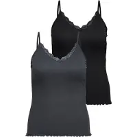 ONLY Haut 'CARSILLE' gris foncé / noir