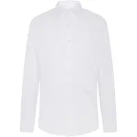 Hackett Stretch Pop Dc Long Sleeve Shirt Blanc M Homme