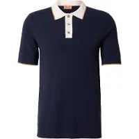 Mos Mosh T-Shirt 'MMGFrancesco' bleu marine / caramel / blanc