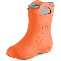 Ladeheid Femme Bottes de pluie légères en caoutchouc Eva doublées LA-CA-12 (Orange (151c), 36/37 EU)