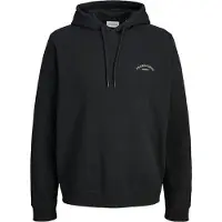 Jack & Jones Plus Sweat-shirt 'JJCollege' noir / blanc