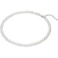 Valero Pearls Chaîne argent / blanc perle