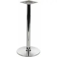 Stema Pied de table chromé pour bureau, hôtel, restaurant NY-B005, diamètre 46 cm, hauteur 110 cm
