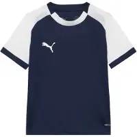 Puma T-Shirt fonctionnel 'Teamliga26 Matchday' bleu marine / blanc