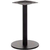 Stema Piètement de table en métal SH-2010-1, pour bureau, hôtel, restaurant, diamètre 40 cm, hauteur 71,5 cm, noir