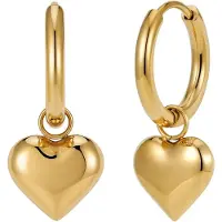 GOOD.designs Boucles d'oreilles 'Herz' or