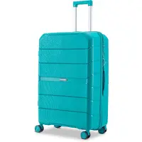 SKYCASES Urban Adventurer - Grande valise de voyage - Verrouillage par numéro - 49x30x75cm - 110L - Valise de voyage avec verrouillage de valise - Roues pivotantes - Vert V2