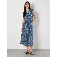 Apricot Robe bleu / blanc