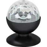 Briloner Lampe disco LEUCHTEN DISCO LIGHT, 3 W, IP20, noir, plastique, Ø 12,5 cm