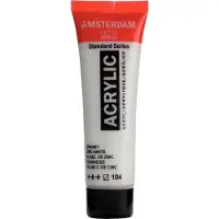 Taidepiste Standard Series Acrylic Tube 20 ml Zinc White 104 (20 ml)