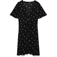 Vero Moda Robe-chemise 'VMALBA' noir / blanc