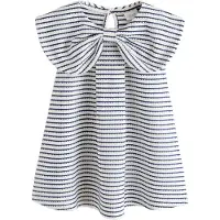 Next Robe bleu marine / blanc
