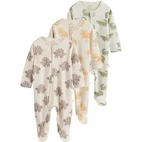 Next Pyjama beige / marron / vert / orange clair