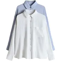 The Set Chemisier bleu clair / blanc