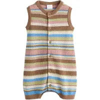 Next Barboteuse / body azur / marron / vert clair / rose ancienne