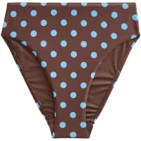 Next Bas de bikini azur / marron