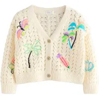 Next Cardigan écru / azur / violet / noir