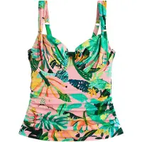 Next Tankini jaune / vert / vert foncé / corail