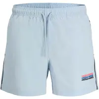 Jack & Jones Shorts de bain 'JPSTMAUI SUNRISE' bleu pastel / noir