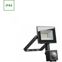 Spectrum LED Fluter Noctis Lux 4 Schwarz IP44 10W 750lm warmweiß 3000K Bewegungsmelder