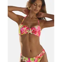 Lipsy Hauts de bikini jaune pastel / rose pastel / rose clair / blanc naturel