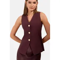 Friends Like These Gilet de costume chocolat