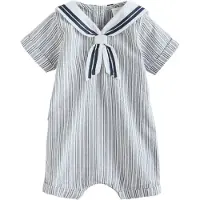 Next Barboteuse / body marine / blanc