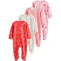 Next Pyjama vert / rose / rouge / blanc cassé