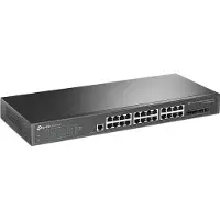 TP-LINK Commutateur administrable JetStream 24 ports Gigabit L2+ avec 4 emplacements SFP+ 10GE