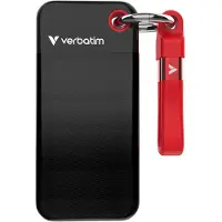 Verbatim SSD Portable - - 2To - USB 3.2 Gen 2 - Type C - Noir/Rouge