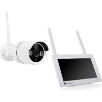 Smartwares Kit de caméra de vidéosurveillance sans fil Résolution vidéo 2K - Écran tactile 7''