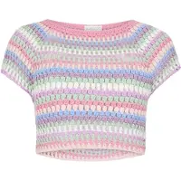 Apricot Pull-over bleu clair / vert pastel / rose / poudre