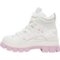 Buffalo Bottines à lacets 'Aspha' rose clair / blanc