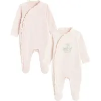 Cool Club Barboteuse / body gris / rosé / blanc
