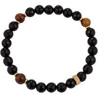 KUZZOI Bracelet brun foncé / or / noir