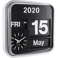 Karlsson Horloge Klok Karlsson Big Flip Silver
