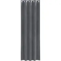 vidaXL Rideaux occultants 2 pcs gris clair 140 x 260 cm velours