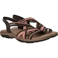 SKECHERS Reggae Slim - Simply Stretch Sandalen Plat - Donkerbruin - Maat 37