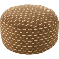 OEM J-Line J-Line Tabouret Lignes Rondes Extérieur - Polyester - Marron/Blanc