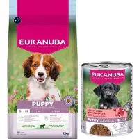 Eukanuba Puppy Small Medium Breeds Lamb Rice 12 kg nourriture sèche pour chiots de races petites et moyennes riche en agneau et en riz