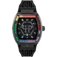 Philipp Plein Montre à affichage analogique jaune / vert / rouge / noir